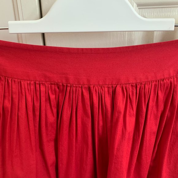 BANANA REPUBLIC cherry red mini skirt, size 10, EUC - Picture 2 of 5